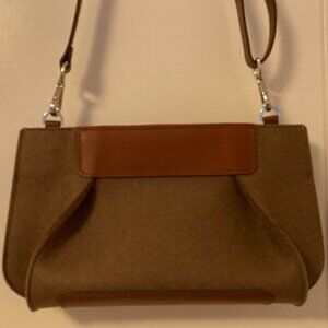 Graf Lantz Merino wool pleated shoulder bag or clutch